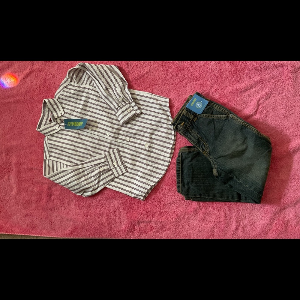 GYMBOREE LONG SLEEVE BOYS STRIPE POLO SHIRT